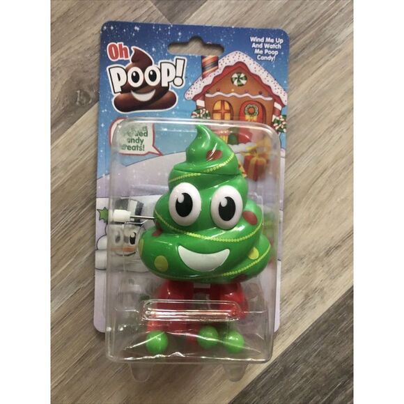 Oh Poop Candy Pooper Emoji Wind Up Toy HolidayChristmas Fun ,Stocking Toy Gift - Picture 2 of 5
